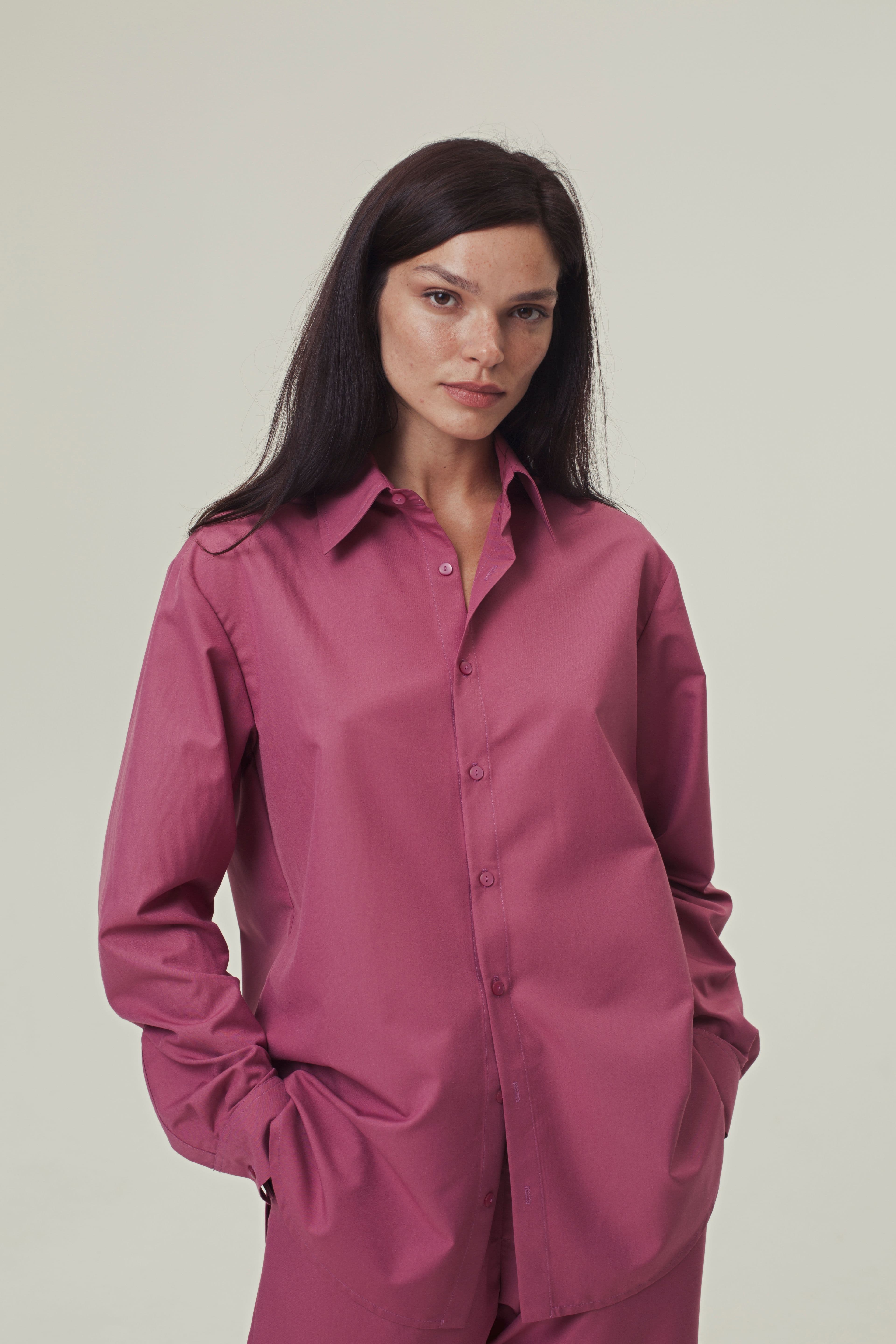 Рокки Рубашка Поплин Рубашка Розовый