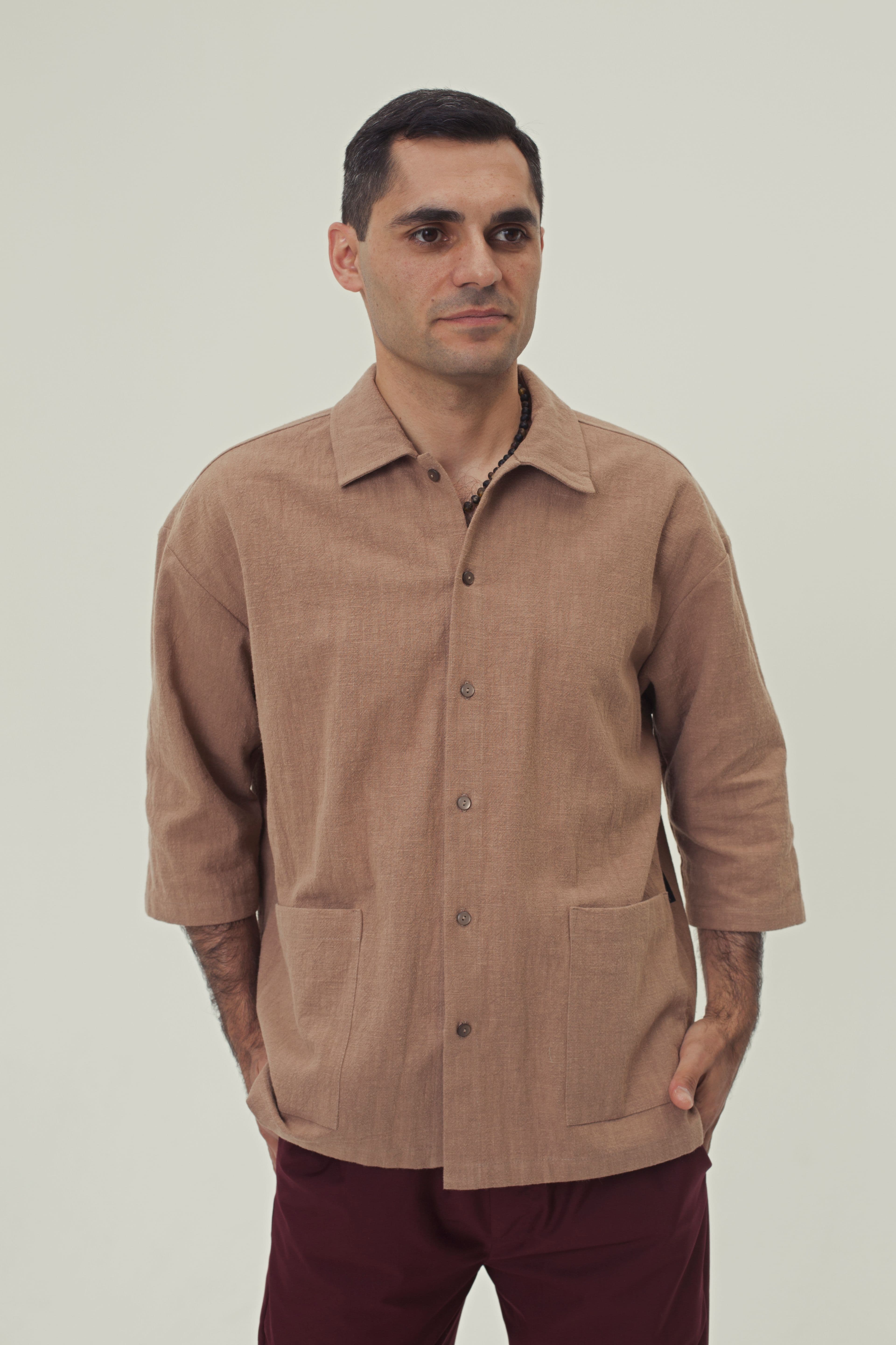 Крепыш Рубашка Крапива Рубашка миндаль