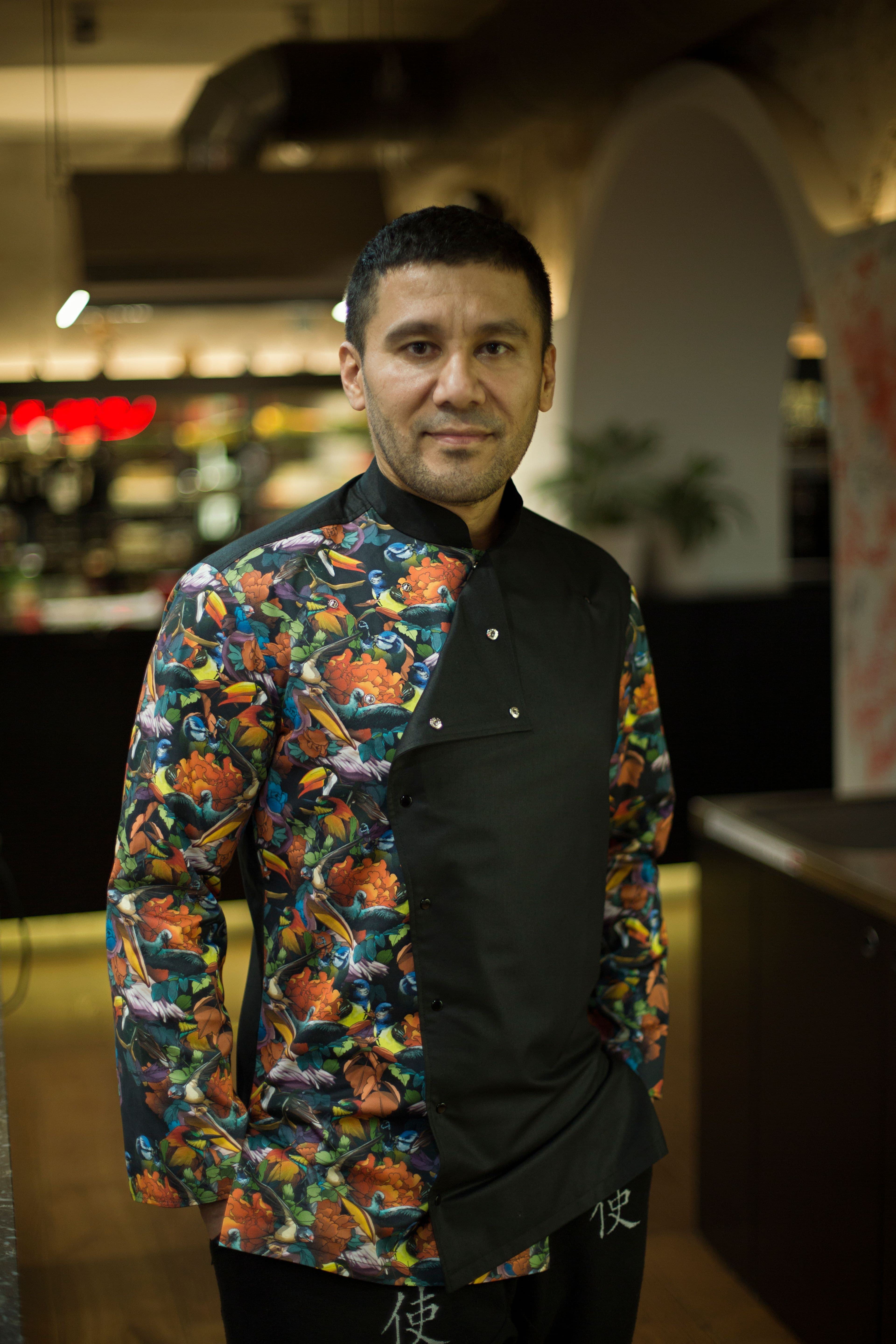 Китель Альмавива Принт Китель Сатин Китель Птицы