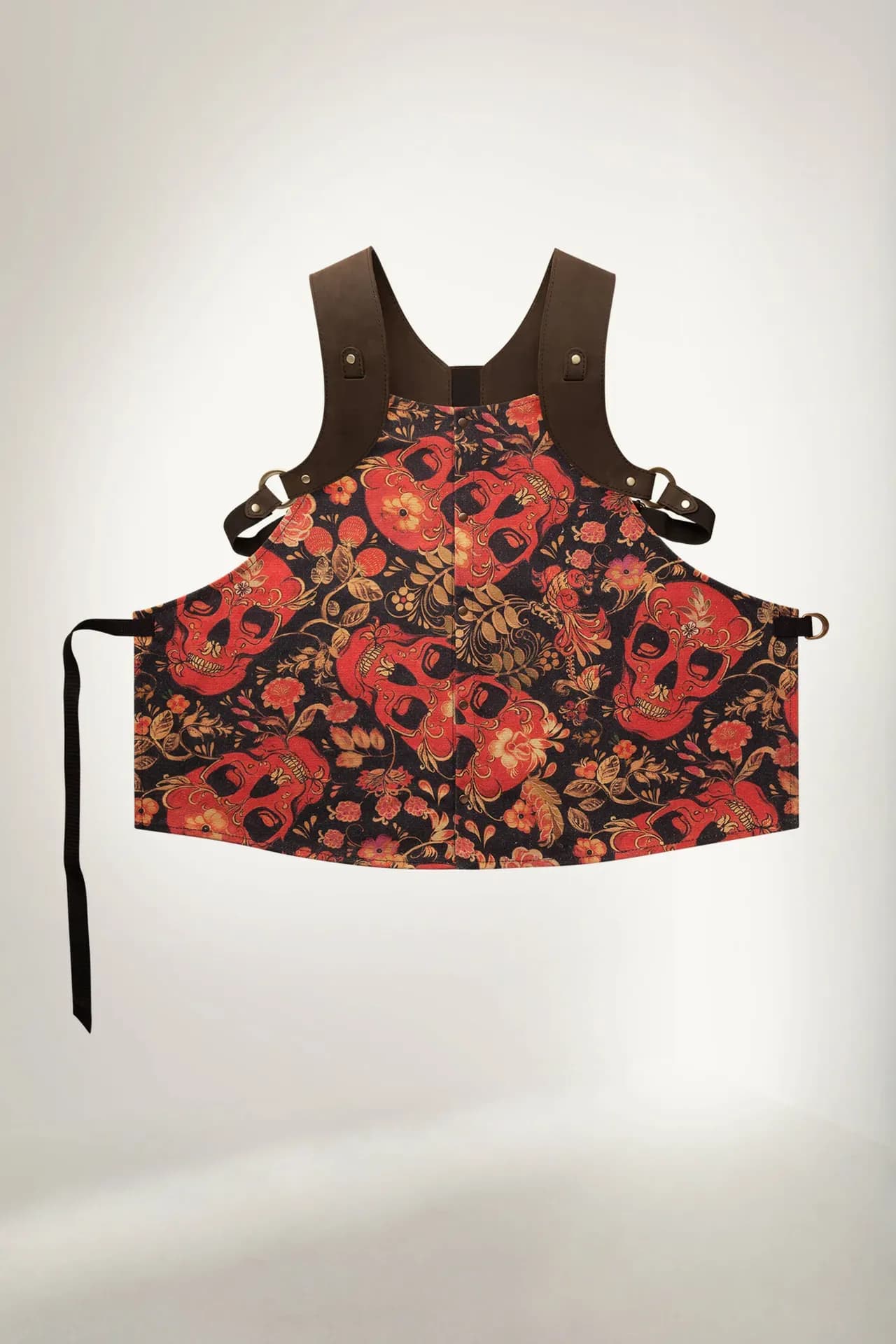 Амбассадор Фартук Канвас плотный Фартук Хохлома чёрный