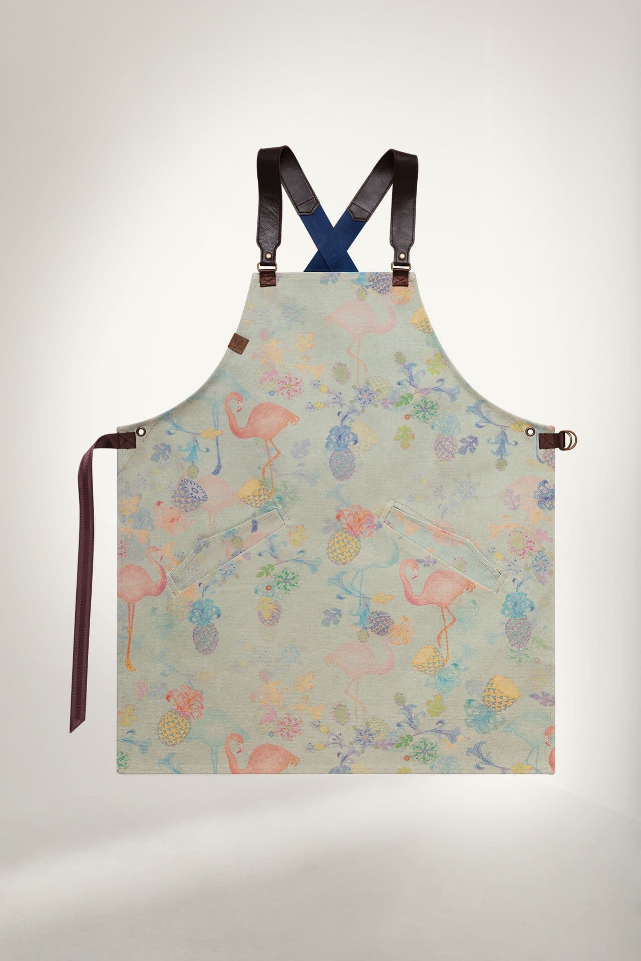 Бесстрашный Фартук Канвас плотный Фартук Алоха голубой