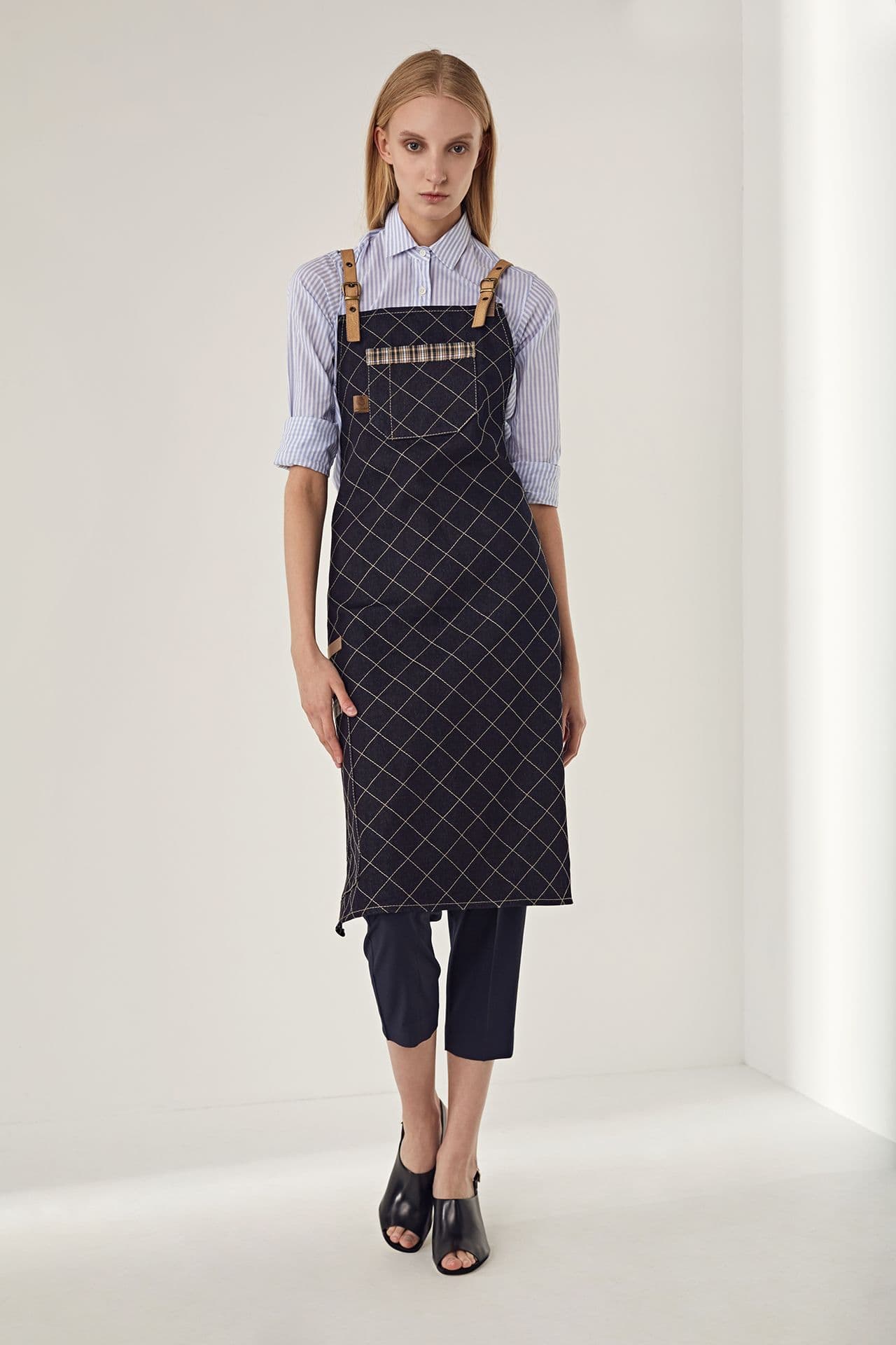 Ферзь Фартук Джинса Фартук Синий