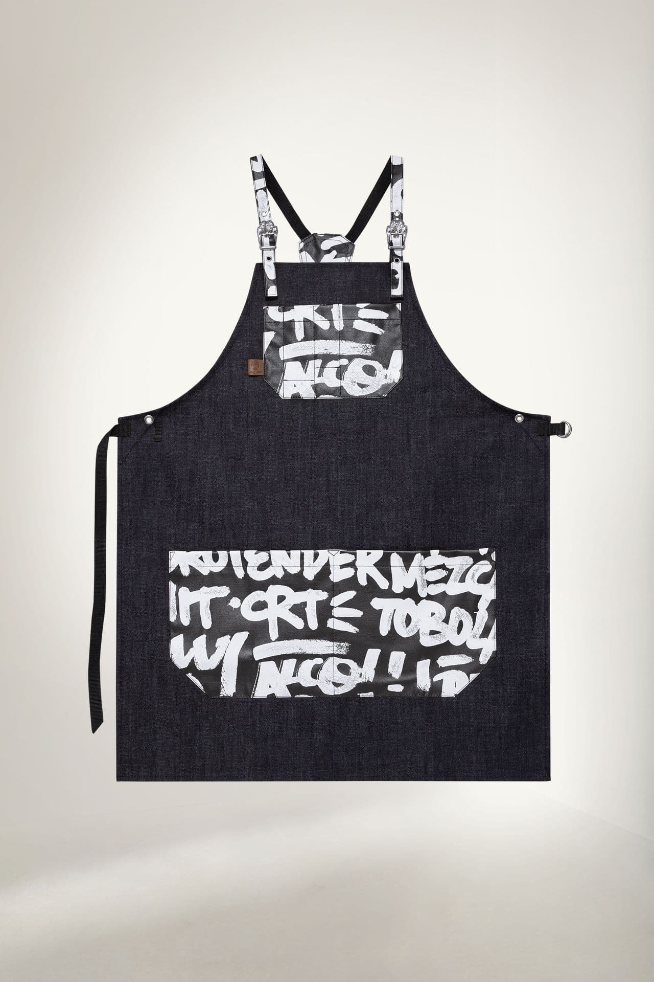 Бариста Хола Фартук Джинса Фартук Синий