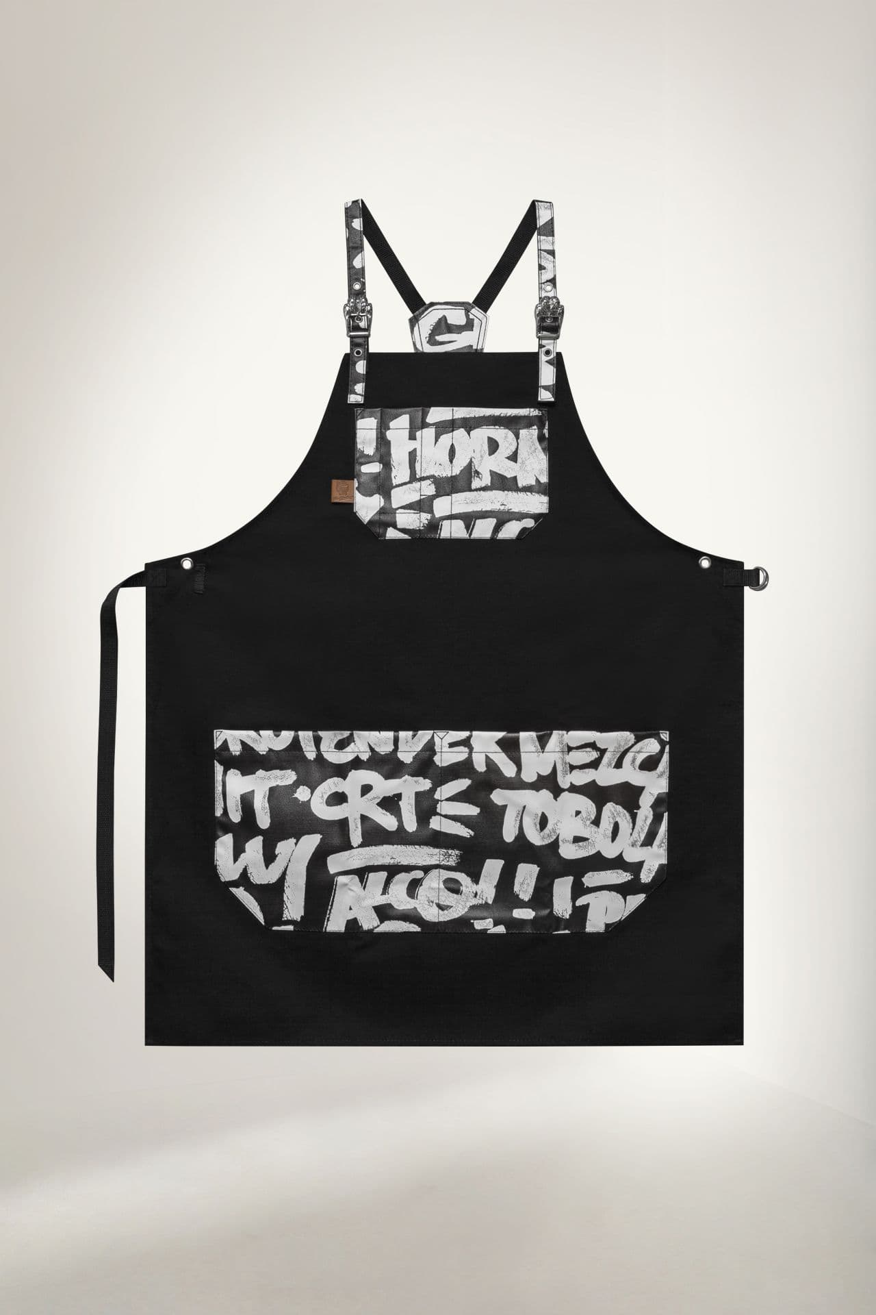 Бариста Хола Фартук Канвас Фартук Чёрный