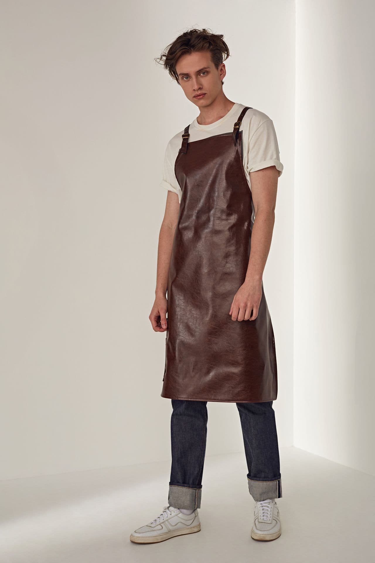 Коваль Фартук Кожзам Фартук Коричневый