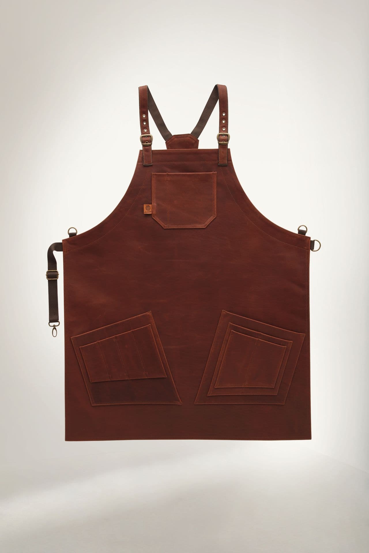 Маэстро Фартук Натуральная кожа Фартук Рыжий
