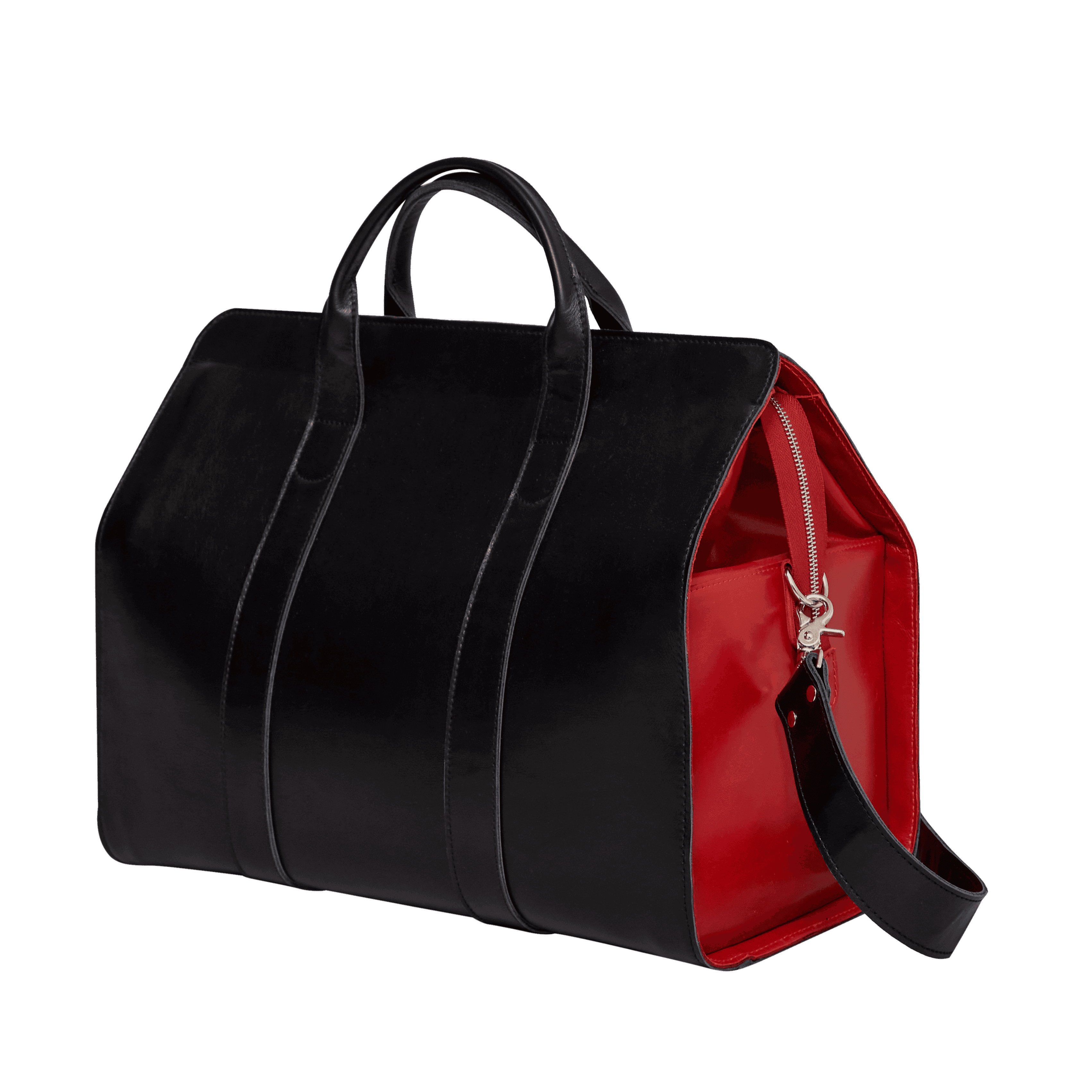 Саквояж Сумка Натуральная кожа Сумка Чёрный