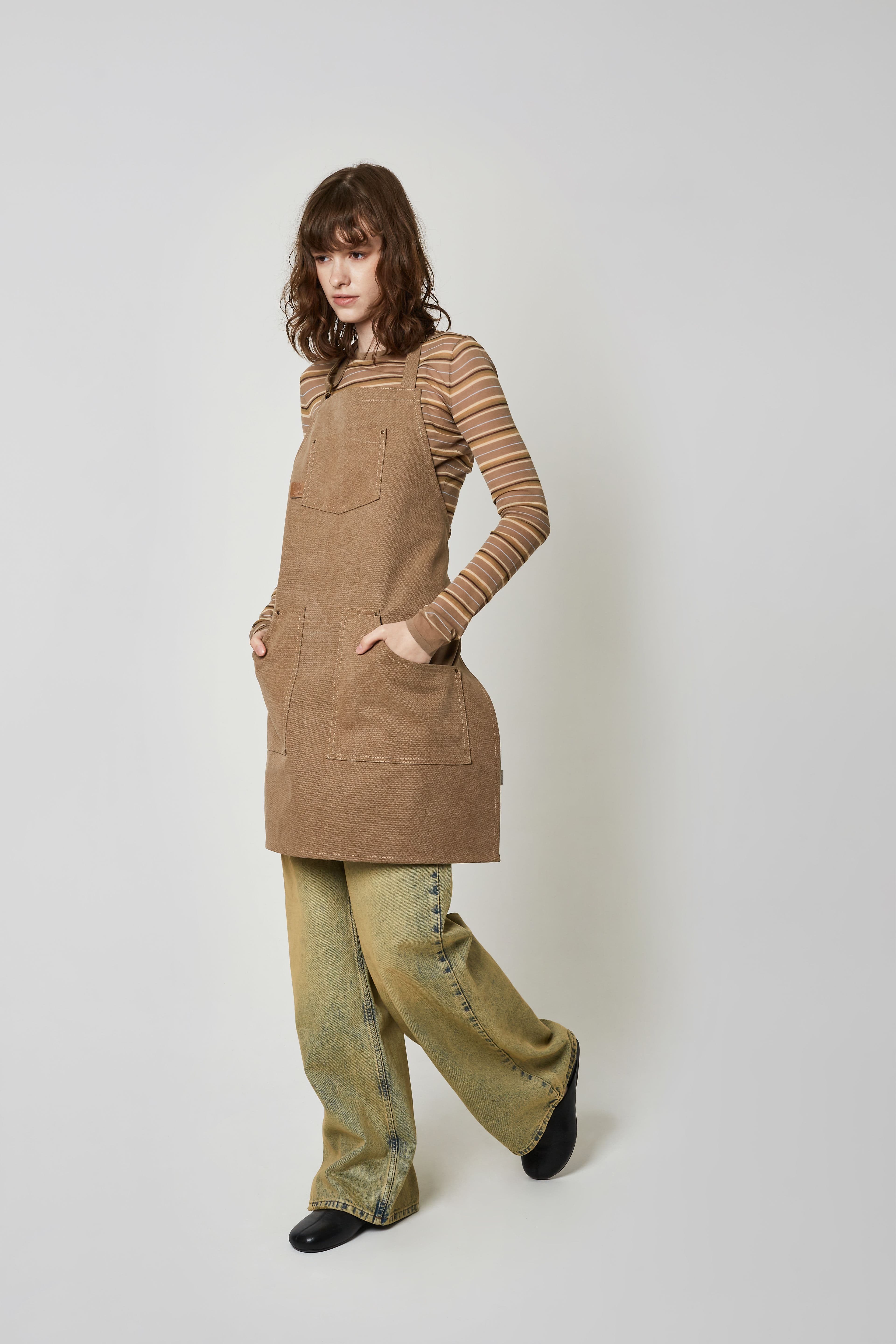 ОБЖ Фартук Канвас плотный Фартук Рыжий