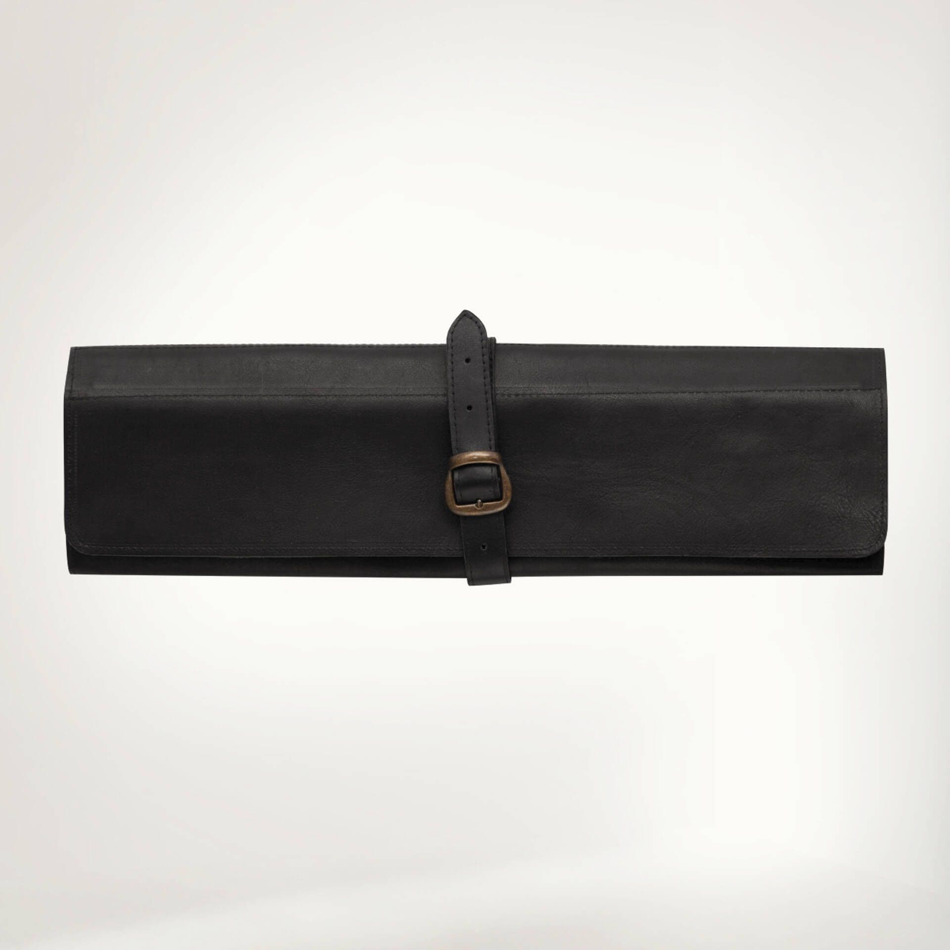 Скрутка Шеф 4 ножа Скрутка Натуральная кожа Скрутка Чёрный