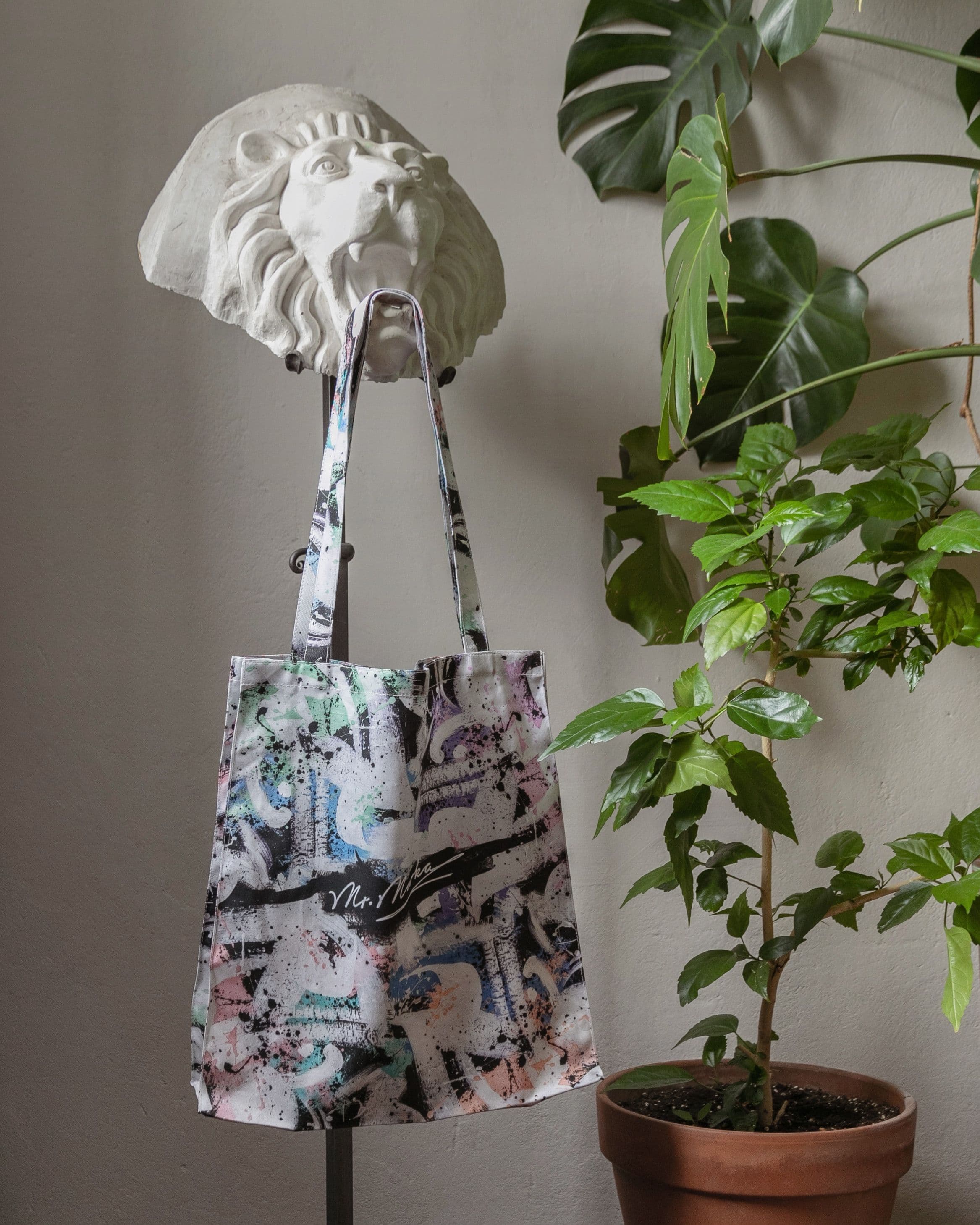 Шоппер Принт Шоппер Хлопок Шоппер Калейдоскоп светлый